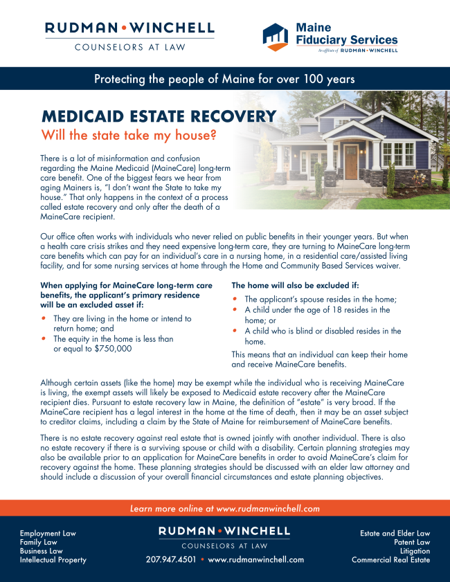 Medicaid Estate Recovery Medicaid Estate Recovery