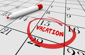 Vacation Date Travel Day Trip Circled Calendar 3d Illustration